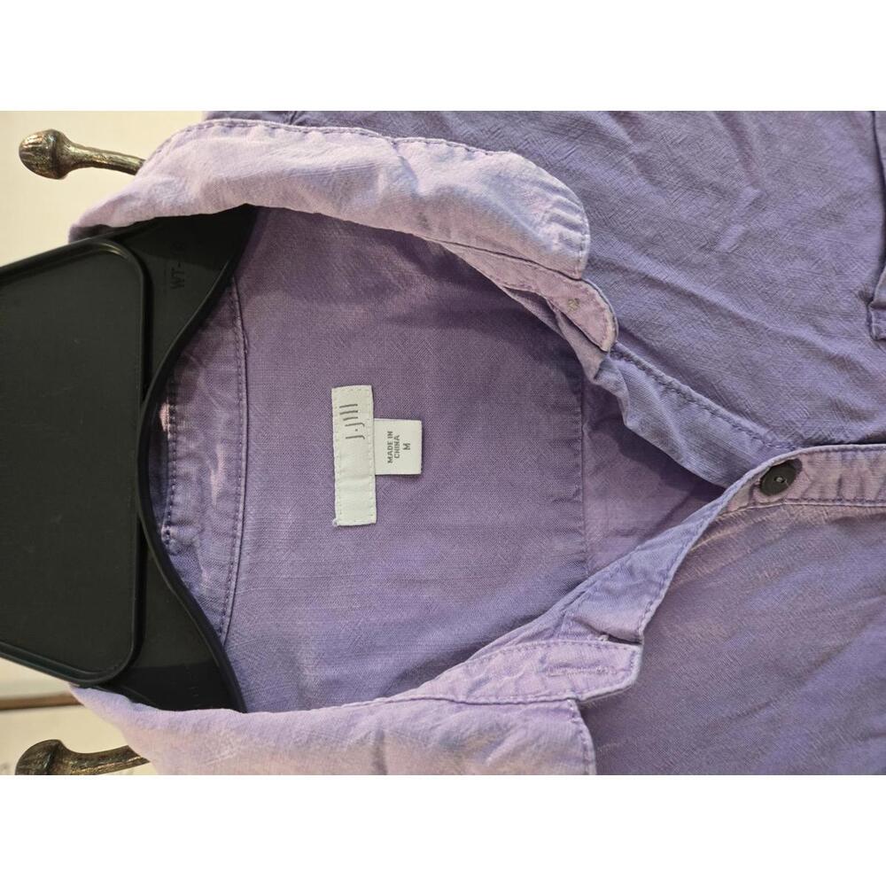 J Jill Women's Medium Lavender Button-Up Shirt